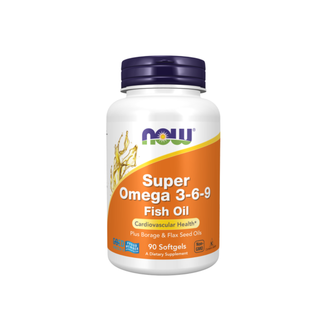 NOW SUPER OMEGA 3-6-9 FISH oil 90 cap