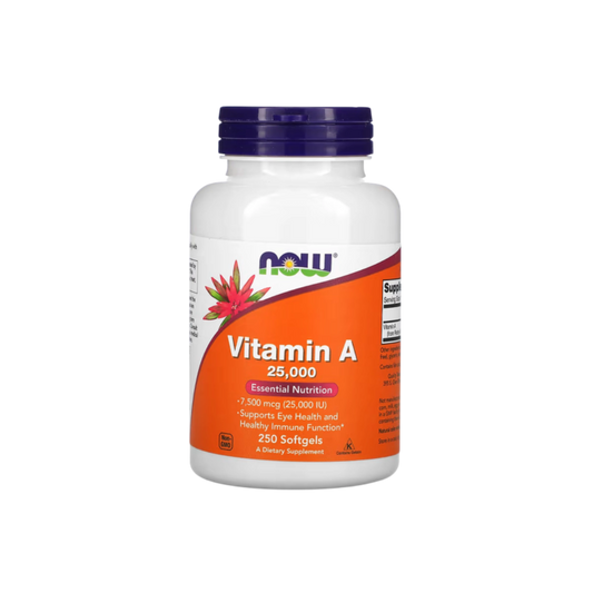 NOW VITAMIN A 25.000 IU 100 SOFTEGELS