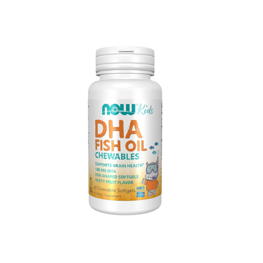 NOW DHA -100MG KIDS 60 CHEWABLE SOFTGELS