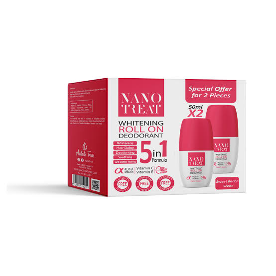 NANO TREAT ROSE SWEET PEACH ROLL ON 1+1