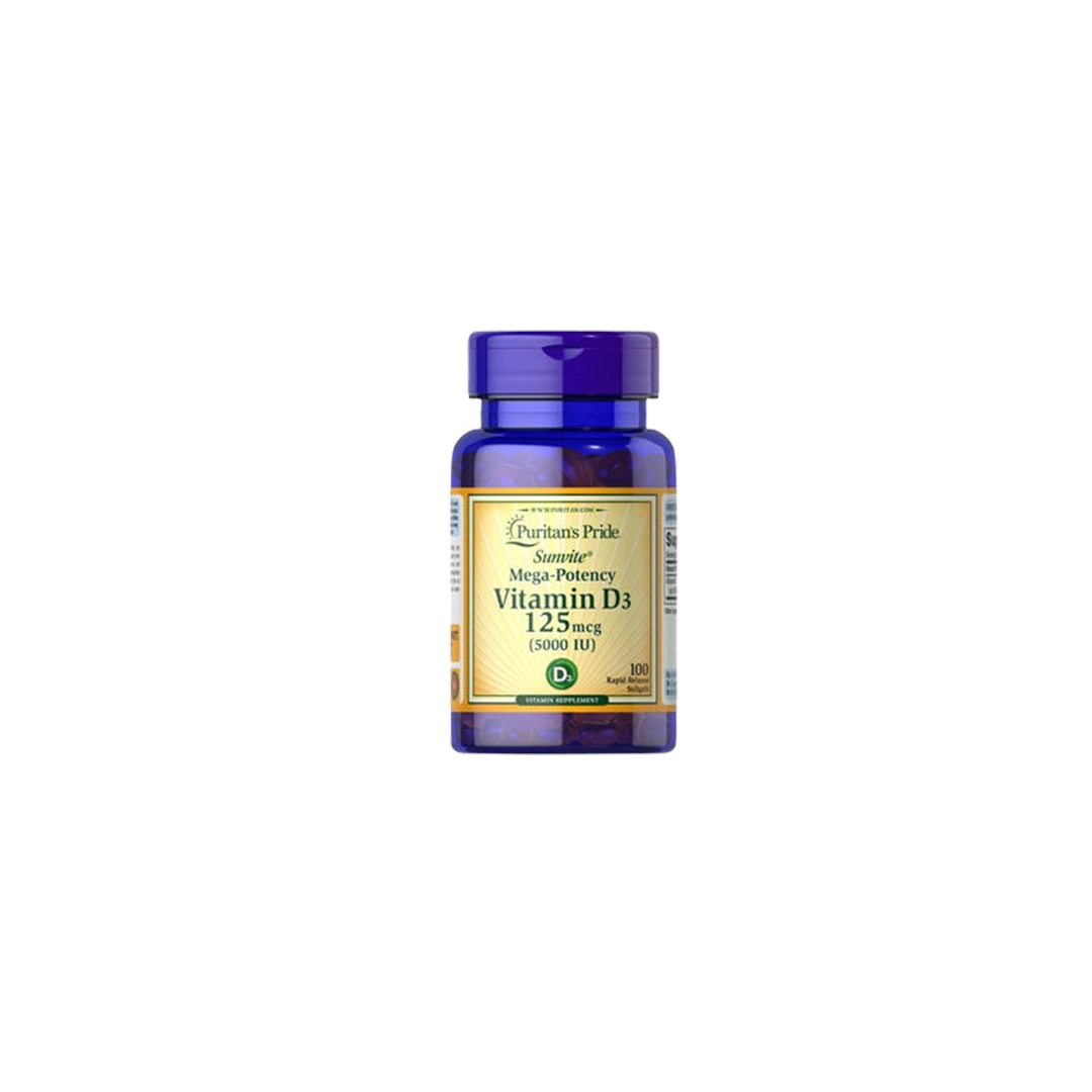 Puritan’s Pride Vitamin D3 5000 IU -100 Softgels
